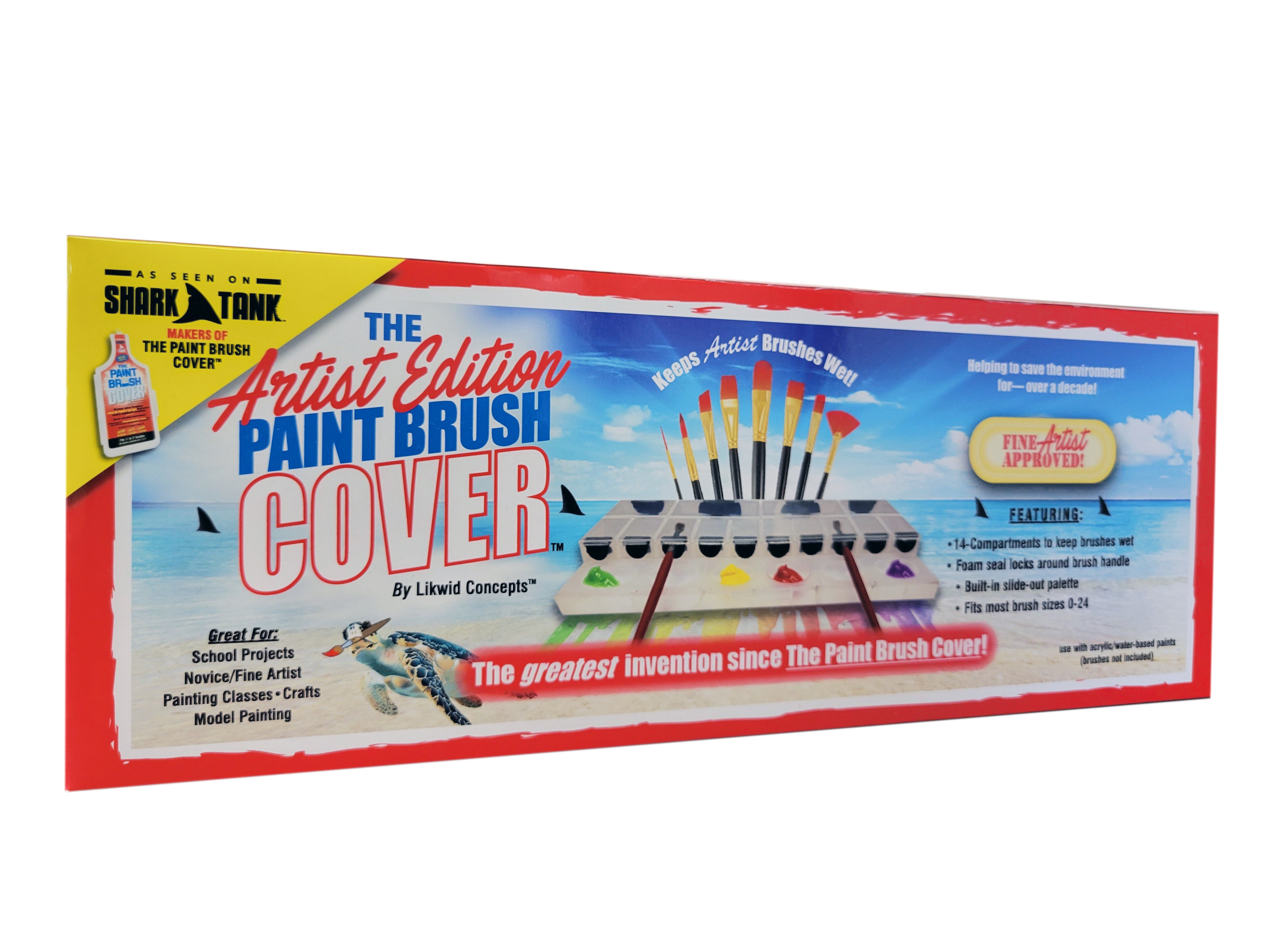 The Paint Brush Cover PBC004 Likwid 4 inch, Red